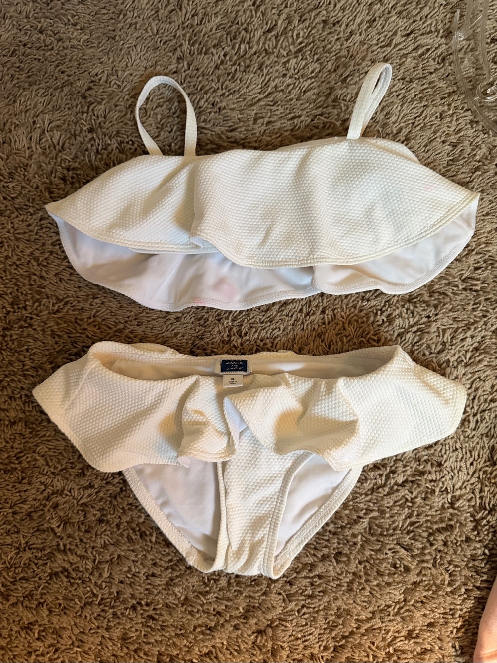 Janie and Jack two-Piece Bikini Set and Caftan Cover-up